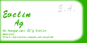 evelin ag business card